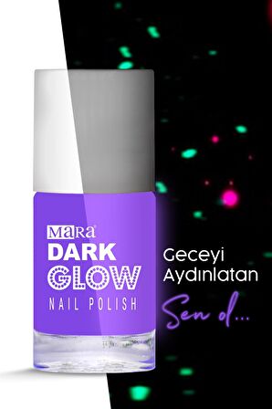Mara Dark Glow Karanlıkta Parlayan Oje Purple