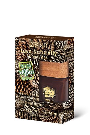 Mara Love Naturally Doğal Vegan Oje 15ml Kestane