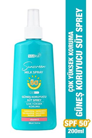 Mara Çok Yüksek Koruma Güneş Koruyucu Süt Sprey Spf 50+ 200 Ml