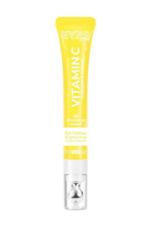  WEMARA VİTAMİN C & BRİGHTENİNG (SARI) MASAJ BAŞLIKLI GÖZ KREMİ 18 ML		