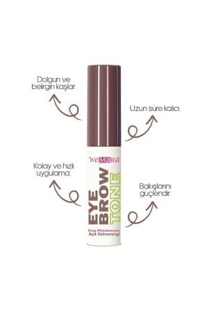 Wemara Eyebrow Mascara  Açık Kahve 5 Ml - Kaş Renklendirici