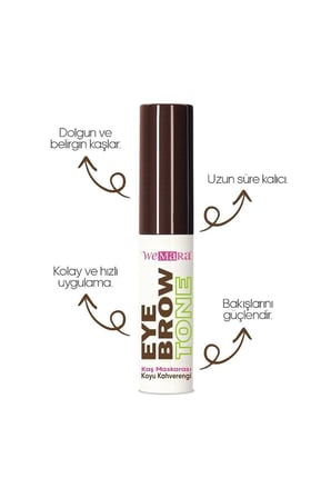 Wemara Eyebrow Mascara  Koyu Kahve 5 Ml - Kaş Renklendirici