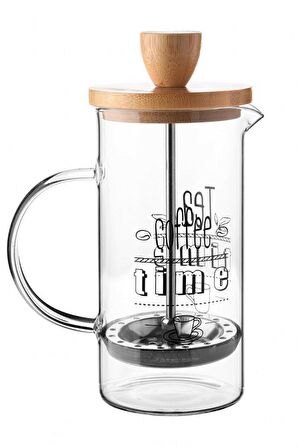 Balsa Borasilikat Bambu Kapaklı 350ml French Press