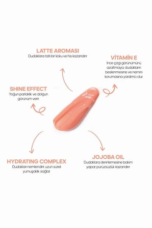 Mara Latte Lip Gloss Ruj Sütlü Kahve