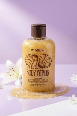 Wemara Body Scrub Duş Jeli Gold 500 Ml