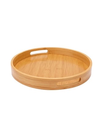 Balsa DYT3030 Bambu Yuvarlak Tepsi 30 Cm