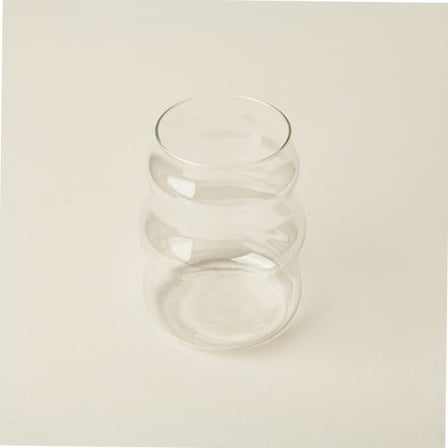 Balsa Dalga Borosilikat Cam Bardak - Şeffaf - 450 ml