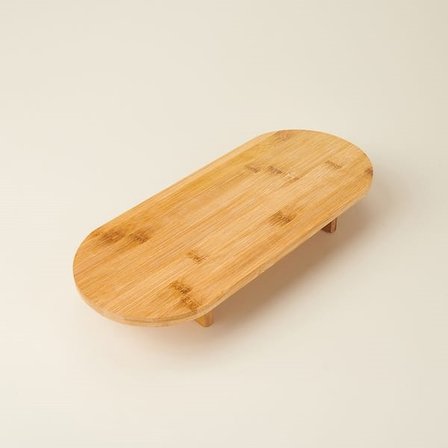 Balsa Bambu Sunum Tahtası - Açık Kahverengi - 39x17 cm