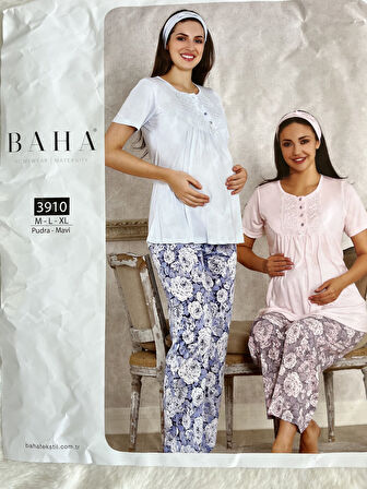 Kısa Kollu Hamile Pijama Takımı