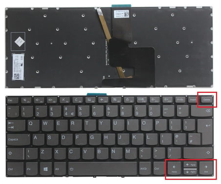 Lenovo ideaPad 320-14IKB Notebook Klavyesi, Laptop Tuş Takımı (Siyah TR) Işıklı / KL0223LD