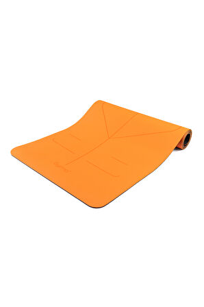 Gymo UltraGrip Hizalamalı 6mm TPE Yoga Matı Pilates Minderi Turuncu