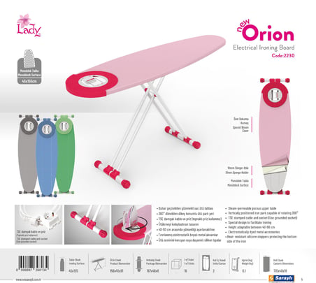 Saraylı Lady New Orion Ütü Masası Su Yeşili