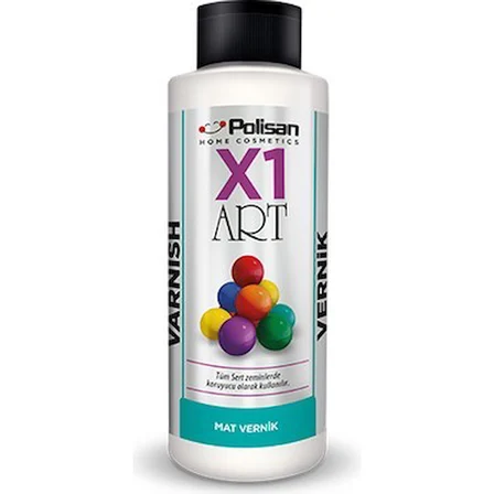 Polisan X1 Art P091122 Yarı Mat Vernik 500 Ml