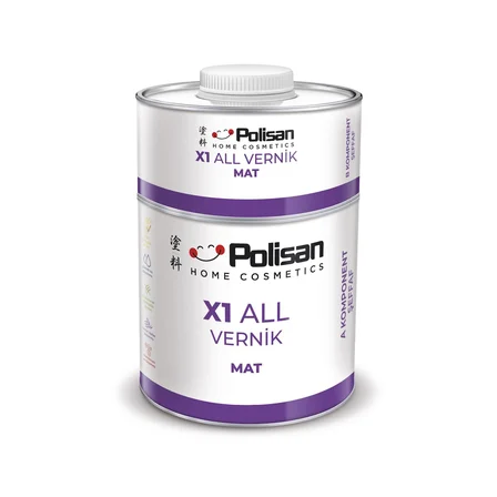 Polisan X1 Art P081122 Mat Vernik 500 Ml