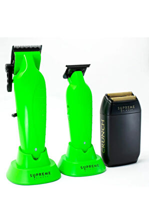 Supreme Trimmer İguana Vader Crunch 3’lü Tıraş Makinesi Seti – Profesyonel Saç Sakal Kesim Tıraş Makinesi