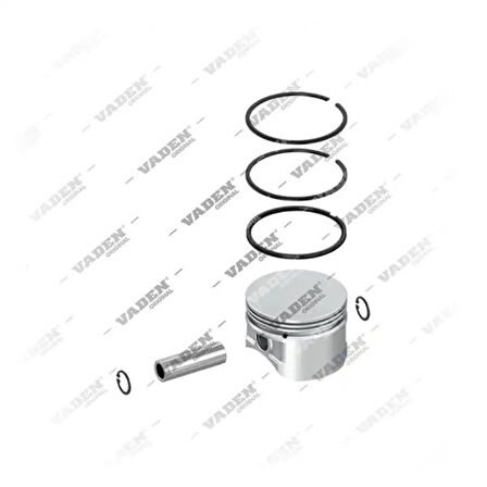 Mercedes Truck Kompresor Piston & Segman Ø85.00mm (0,25) Mercedes Axor Atego - Vaden 7000 851 101