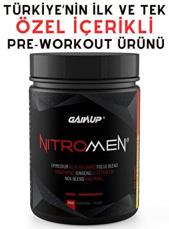 Gainup NitroMen Pre-Workout 407gr 30 Servis - Pink Lemonade Flavored