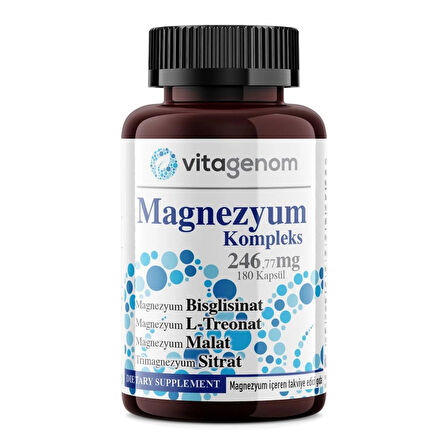 MAGNEZYUM KOMPLEKS 246,77 MG 180 KAPSÜL