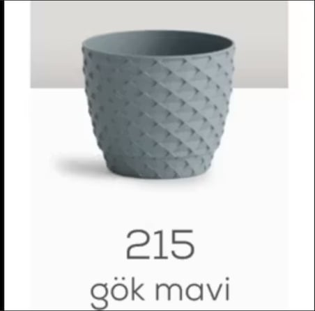 Serinova Kristal Saksı No 5 Gök Mavi