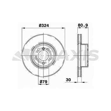 Bmw Fren Diski On Bmw E65 E66 02>08 - Braxıs Ad1052