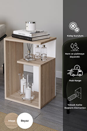 Simav Yan Sehpa Servis Sehpası Zigon Sehpa Koltuk Sehpası