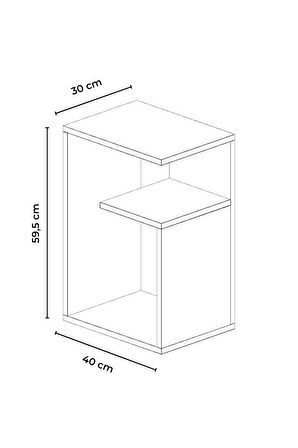 Simav Yan Sehpa Servis Sehpası Zigon Sehpa Koltuk Sehpası
