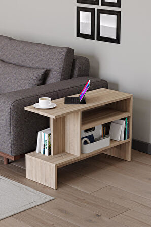 Sümela Raflı Yan Sehpa - Gazetelik, Dergilik, Kitaplık