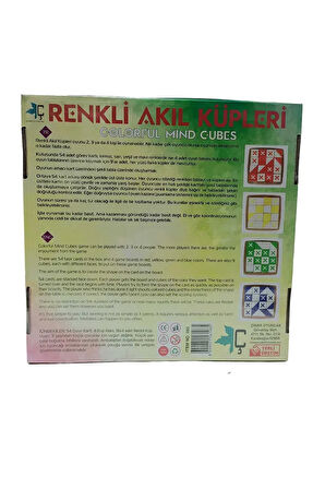 RENKLİ AKILLI KÜPLER KUTU OYUNU / ZEKA OYUNU / ZEKA KÜPLERİ / EĞİTİCİ OYUN