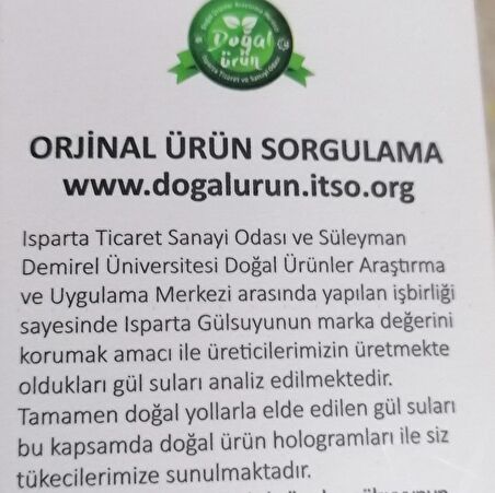 Gül Suyu %100 Doğal