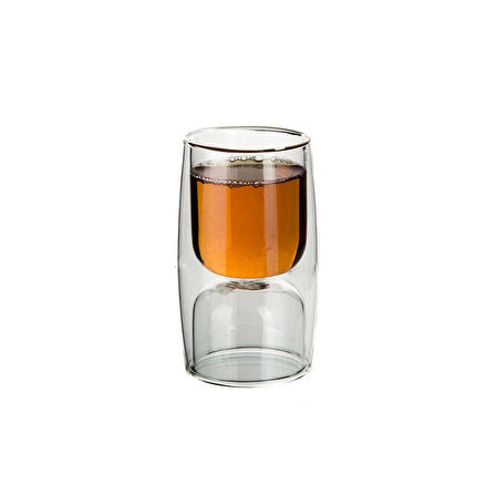Ultraform Çift Cidarlı Cam Bardak Cift Taraflı 150 ml