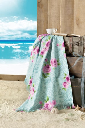 Maxstyle Rose Kadife Plaj Havlusu 70x160 Cm