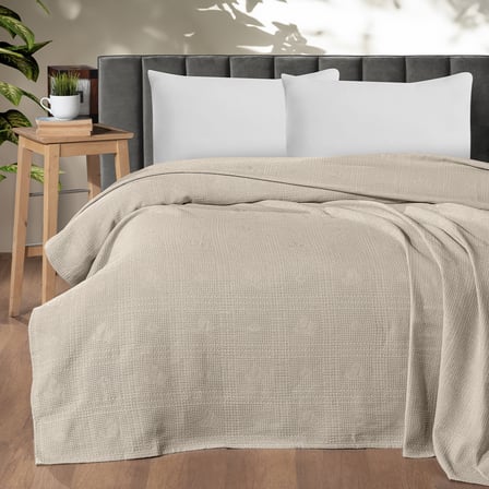 Maxstyle Tek Kişilik %100 Pamuk Pike Bej 160x220 cm