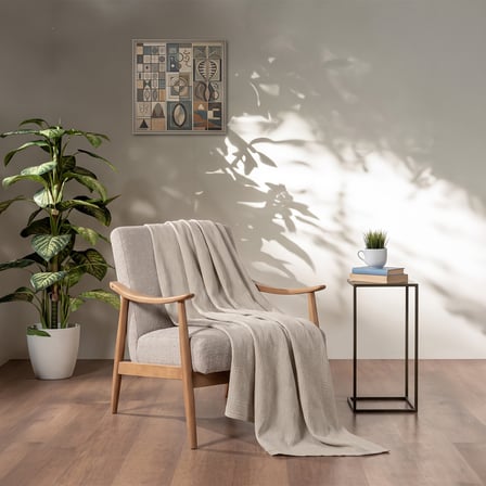 Maxstyle Tek Kişilik %100 Pamuk Pike Bej 160x220 cm