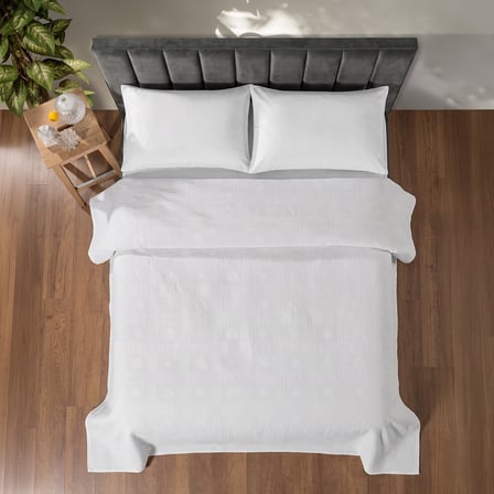 Maxstyle Çift Kişilik %100 Pamuk Pike Vanilya 200x220 cm