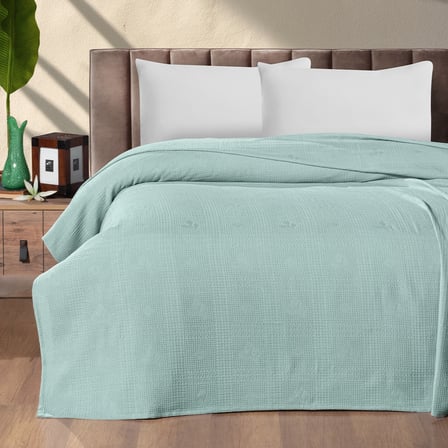 Maxstyle Çift Kişilik %100 Pamuk Pike Çağla 200x220 cm