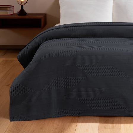 Maxstyle Spring %100 Pamuk Tek Kişilik Pike Antrasit 180x230 cm