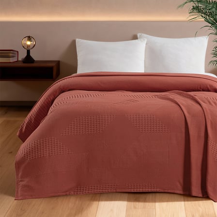 Maxstyle Spring %100 Pamuk Tek Kişilik Pike Terra 180x230 cm