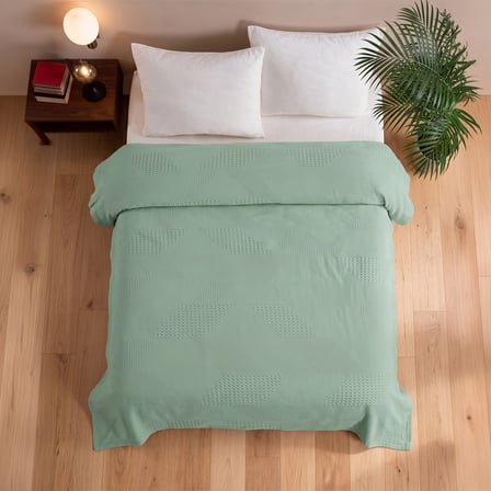 Maxstyle Spring %100 Pamuk Tek Kişilik Pike Çağla 180x230 cm