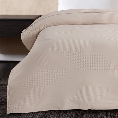 Maxstyle Spring %100 Pamuk Çift Kişilik Pike Krem 220x230 cm