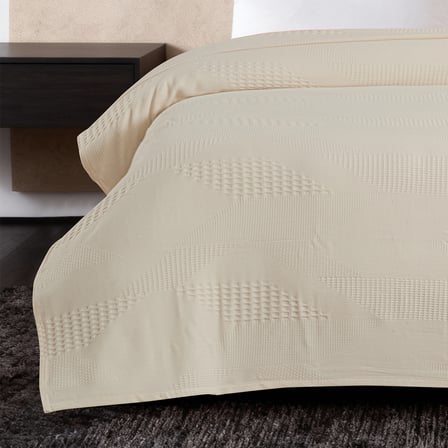 Maxstyle Spring %100 Pamuk Çift Kişilik Pike Bej 220x230 cm