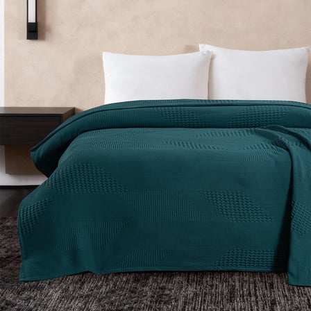 Maxstyle Spring %100 Pamuk Çift Kişilik Pike Petrol 220x230 cm