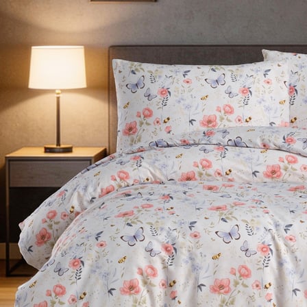 Aryıldız Home Butterfly %100 Pamuk Tek Kişilik Nevresim Takımı