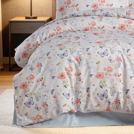 Aryıldız Home Butterfly %100 Pamuk Tek Kişilik Nevresim Takımı