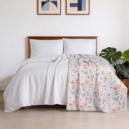Aryıldız Home Butterfly Tek Kişilik %100 Pamuk Pike 150x220 cm