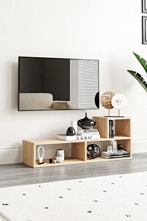 Bucak Çok Amaçlı Kitaplık Tv Ünitesi Meşe