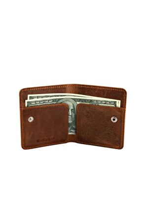 % 100 Hakiki Vintage Deri Taba Kartlık Para Portföy