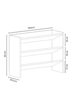Werna 3 Raflı Ayakkabılık