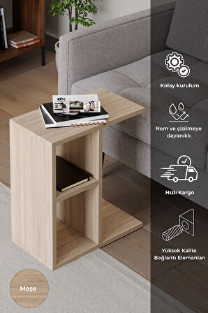 Bafa C Sehpa Servis Sehpası Yan Sehpa Zigon Sehpa Koltuk Sehpası