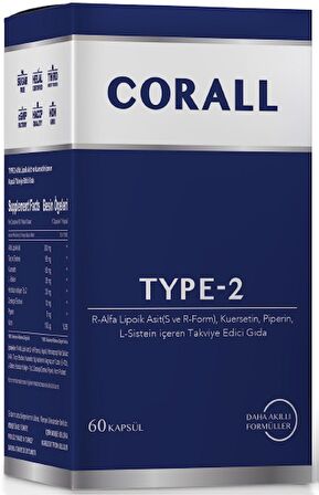 Type-2 60 Kapsül (ALA, QUARSETİN, PİPERİN VE L-SİSTEİN)