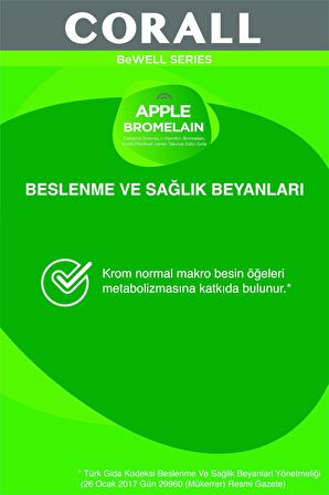 Apple Bromelain (yeşil Çay Ekstresi, L-karnitin Ve Krom Pikolinat)